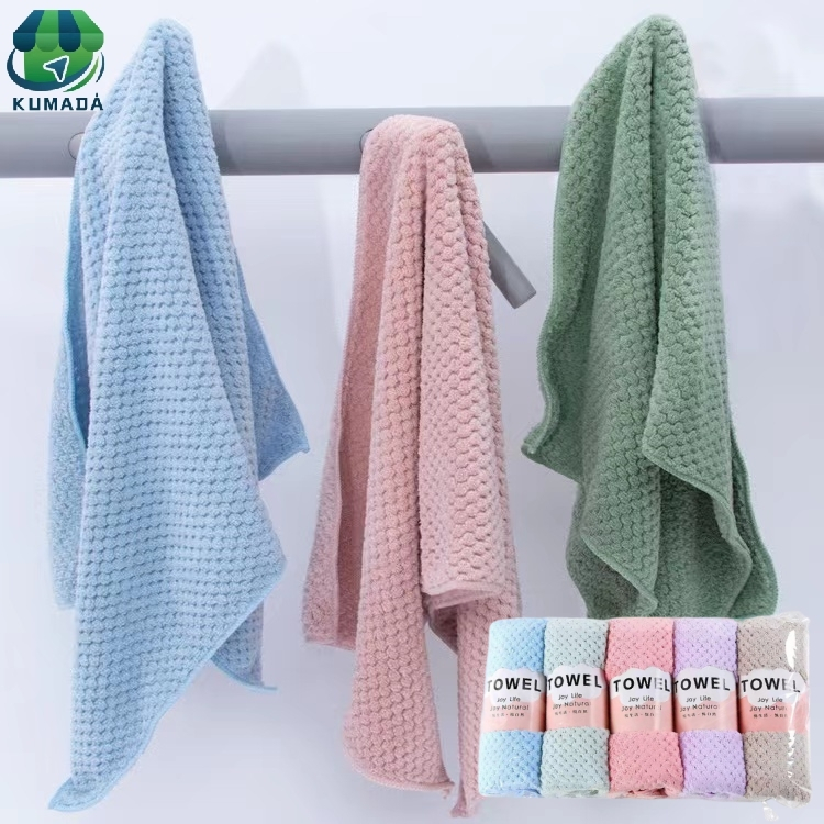 Handuk Muka Lembut Polos Dewasa 30x60 Bahan Coral Fleece Quick Dry Towel Nyaman dan empuk