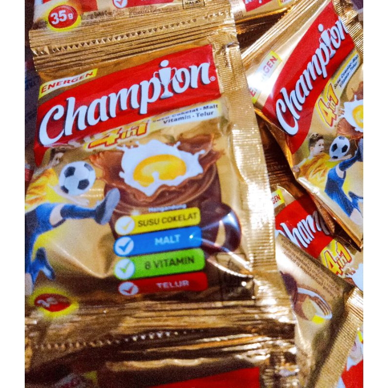 

Energen Champion 1 renceng isi 10 sachet