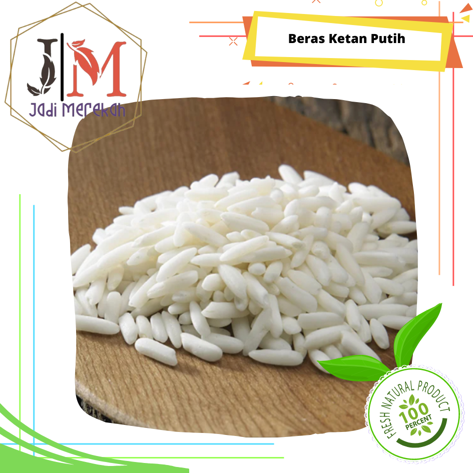 

[JM SoFresh] - Beras Ketan Putih Lokal Konvensional 1KG