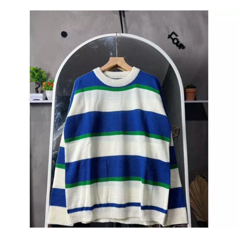 Sweater Rajut / Malika Sweater rajut / Sweater rajut garis malika / Sweater Rajut Korea