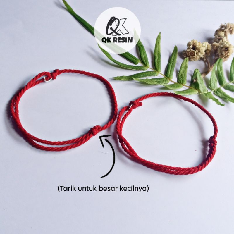 GELANG MERAH / GELANG COUPLE / GELANG SIMPEL / GELANG / UNTUK PRIA DAN WANITA / KEREN / KEKINIAN