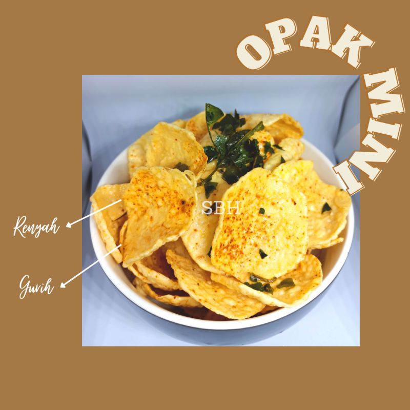 

SBH-Opak Mini 250gram-cemilan-makanan ringan-opak singkong