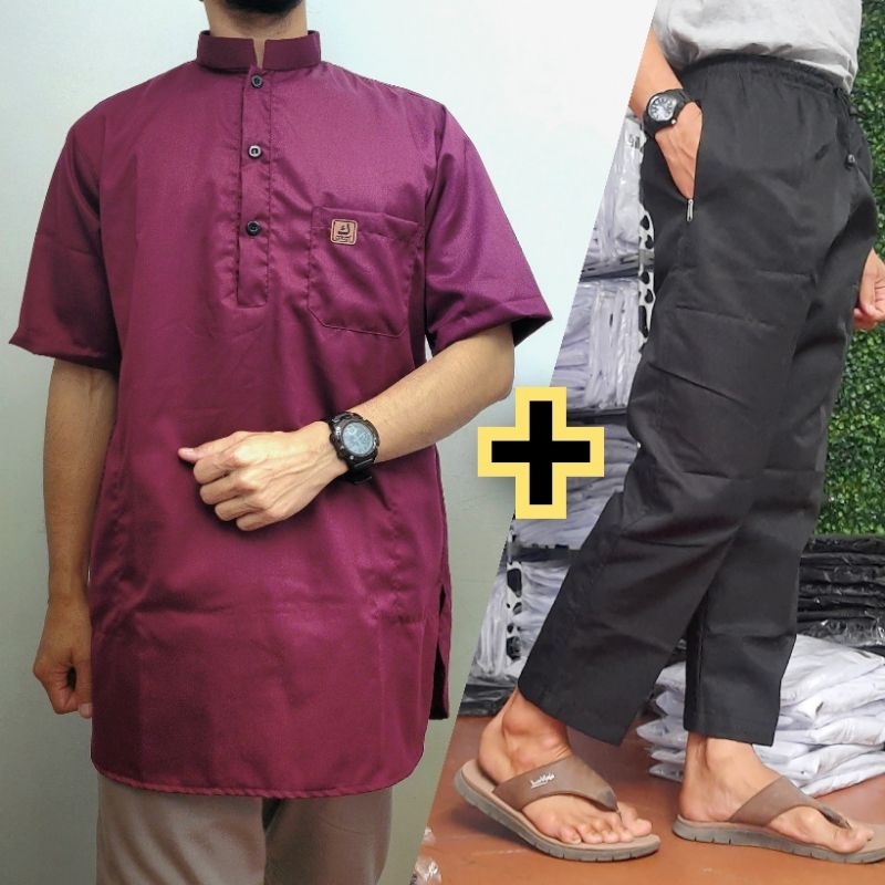 Stelan baju koko  plus celana sirwal