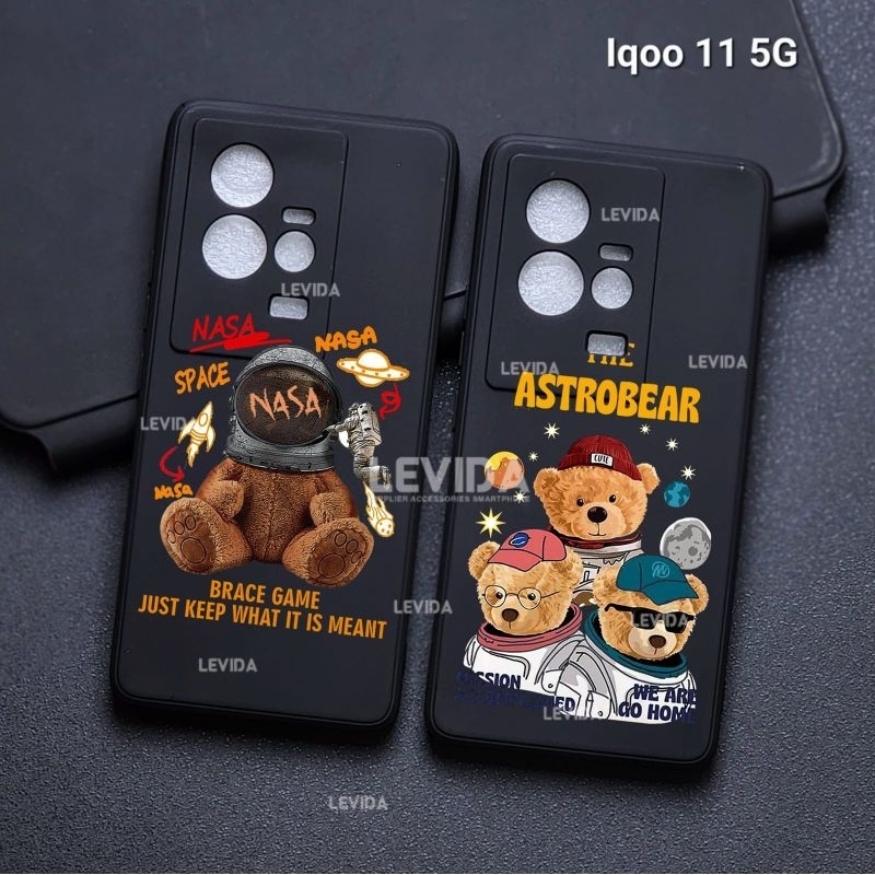 Iqoo 11 5G Case Macaron Black Gambar / Soft Case  Slim Matte Iqoo 11 5G