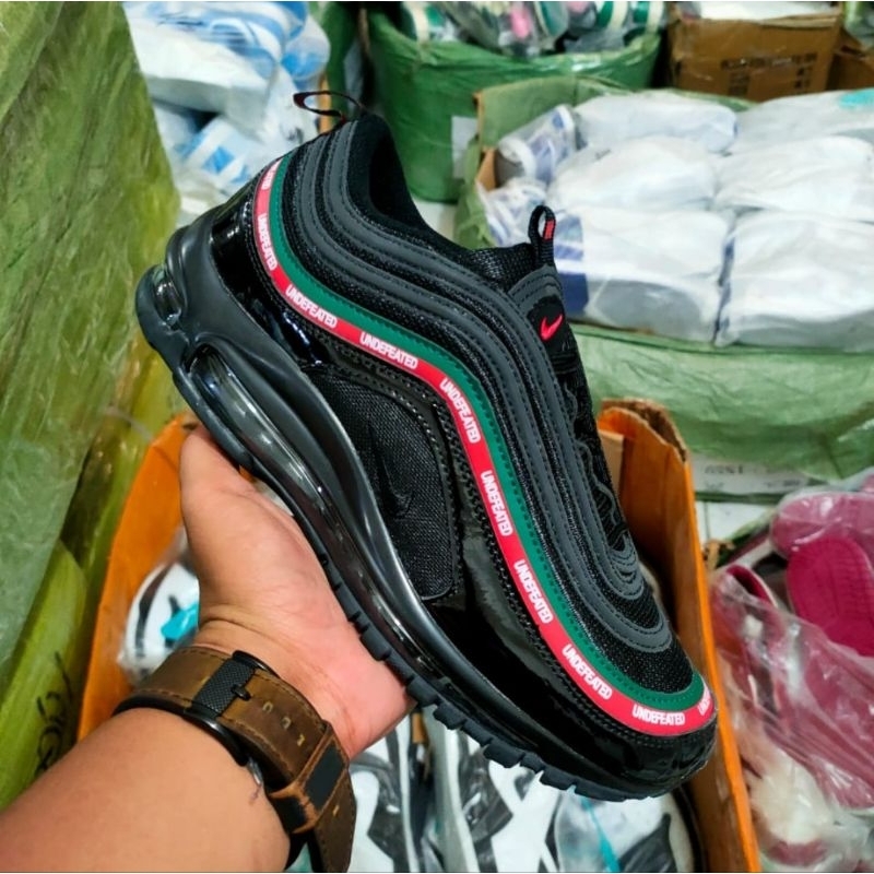 Sepatu Sneakers Cowok Nike Air Max 97 Undefeated Black & White Import Kualitas Premium Original