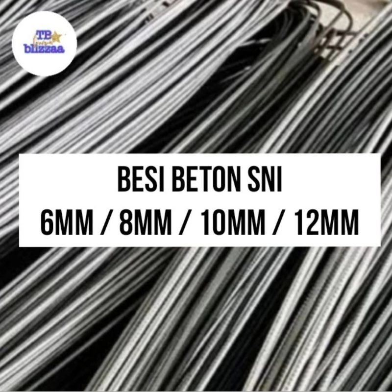 Besi 6mm Besi 8mm Besi 10mm Besi 12mm Besi Beton SNI Aneka Ukuran