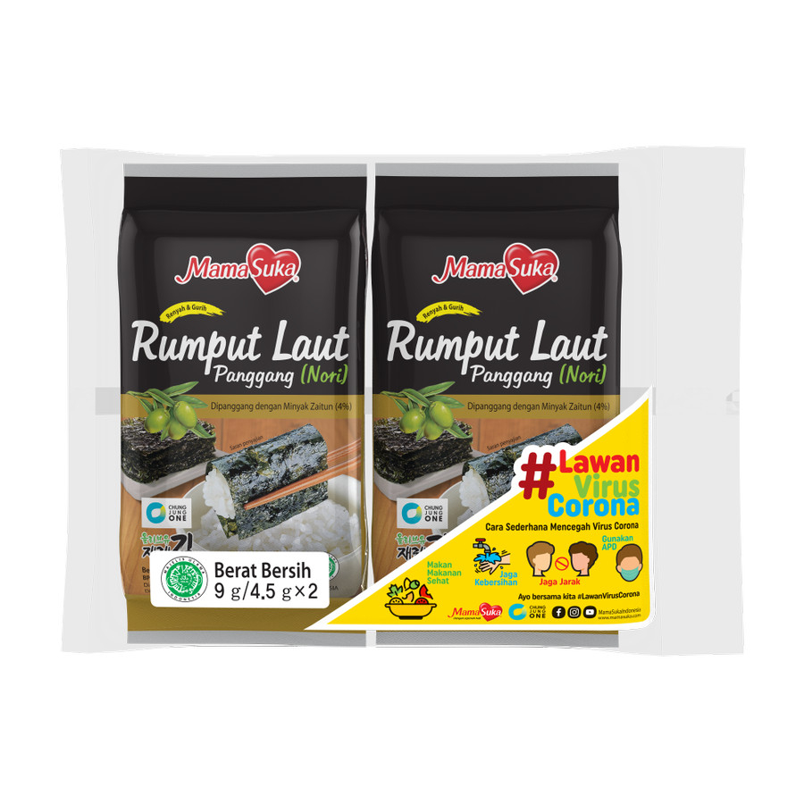 

Mamasuka Rumput Laut Nori Original 9 gram