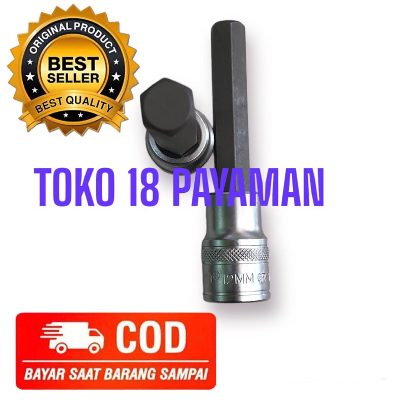 Mata Sock L 12 MM / Kunci baut roda mobil variasi / Alat bengkel