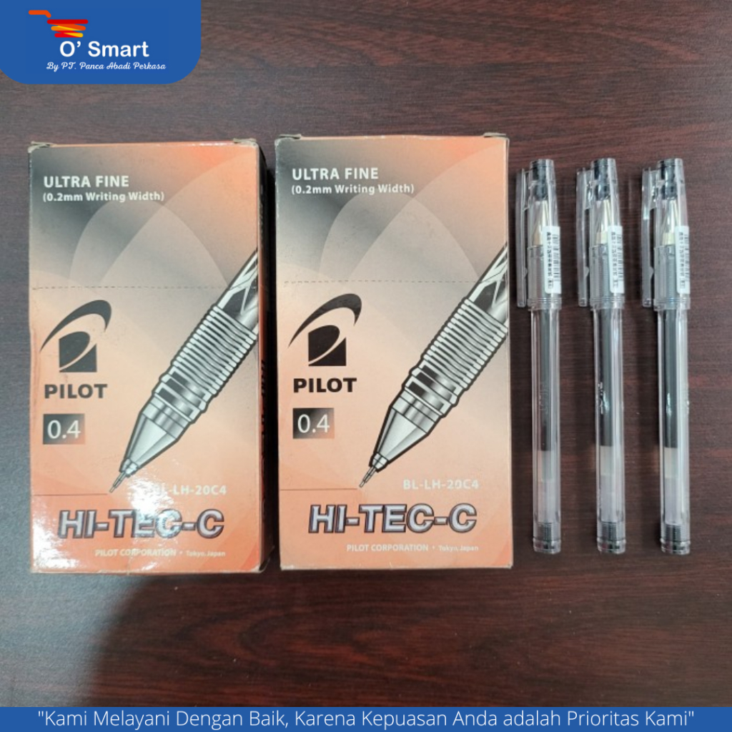 

PENA PILOT HI-TECH 0.3, 0.4, 0.5 HITAM ( PCS )