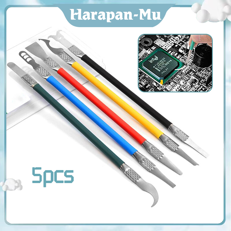 Cpu Glue Removal Crowbar Set Pisau Service Cpu Emmc 5 In 1 Pisau Congkel Cpu Ic Pisau Cpu Tool Openi