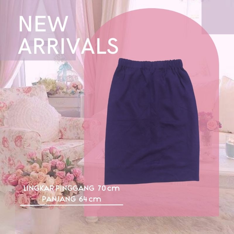 ROK rajut ungu tua fullfuring