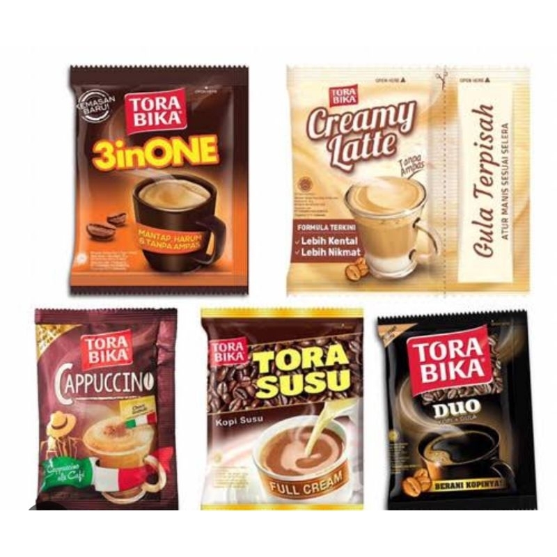 

KOPI TORA BIKA RENCENG ALL VARIANT ISI 1O