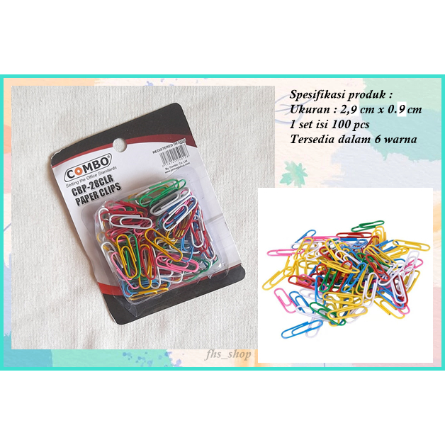 

100 Pcs Klip Kertas Penjepit Kertas Klip Kertas Warna Warni Pastel Clip Kertas Color Paper Clip