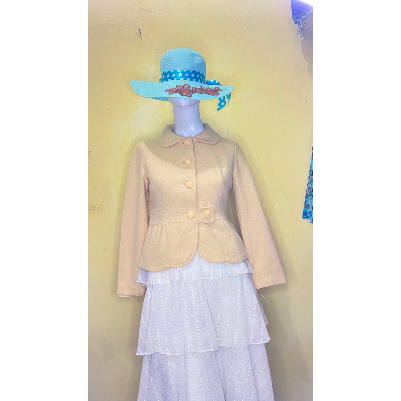 BLAZER PREMIUM TWEED MURAH BRANDED AXES FEMME ZARA HOTPING DLL