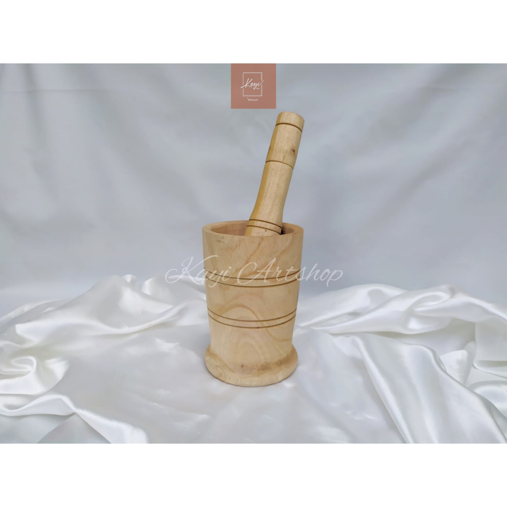 Lesung Kayu | Lumpang Kayu | Set Lesung & Tumbukannya