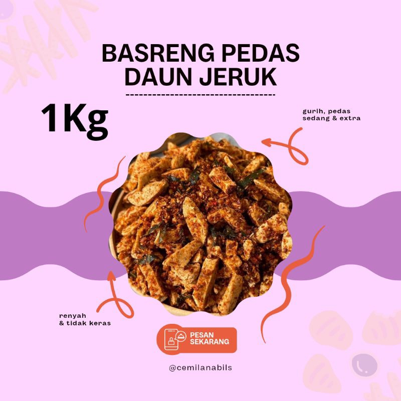 

BASRENG PEDAS DAUN JERUK 1Kg