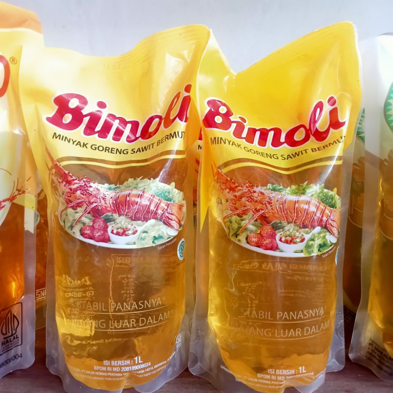 

bimoli/saniaminyak goreng 1liter kemasan pouch