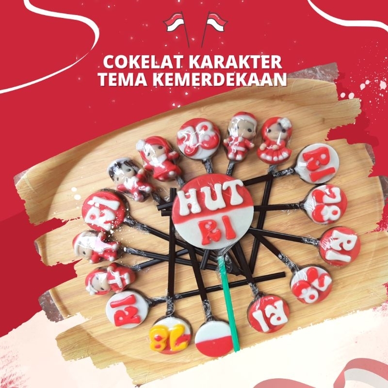 

cokelat karakter/cokelat/cokelat 17agustus/cokelathadiah/cokelat tangkai/cokelat lolipop