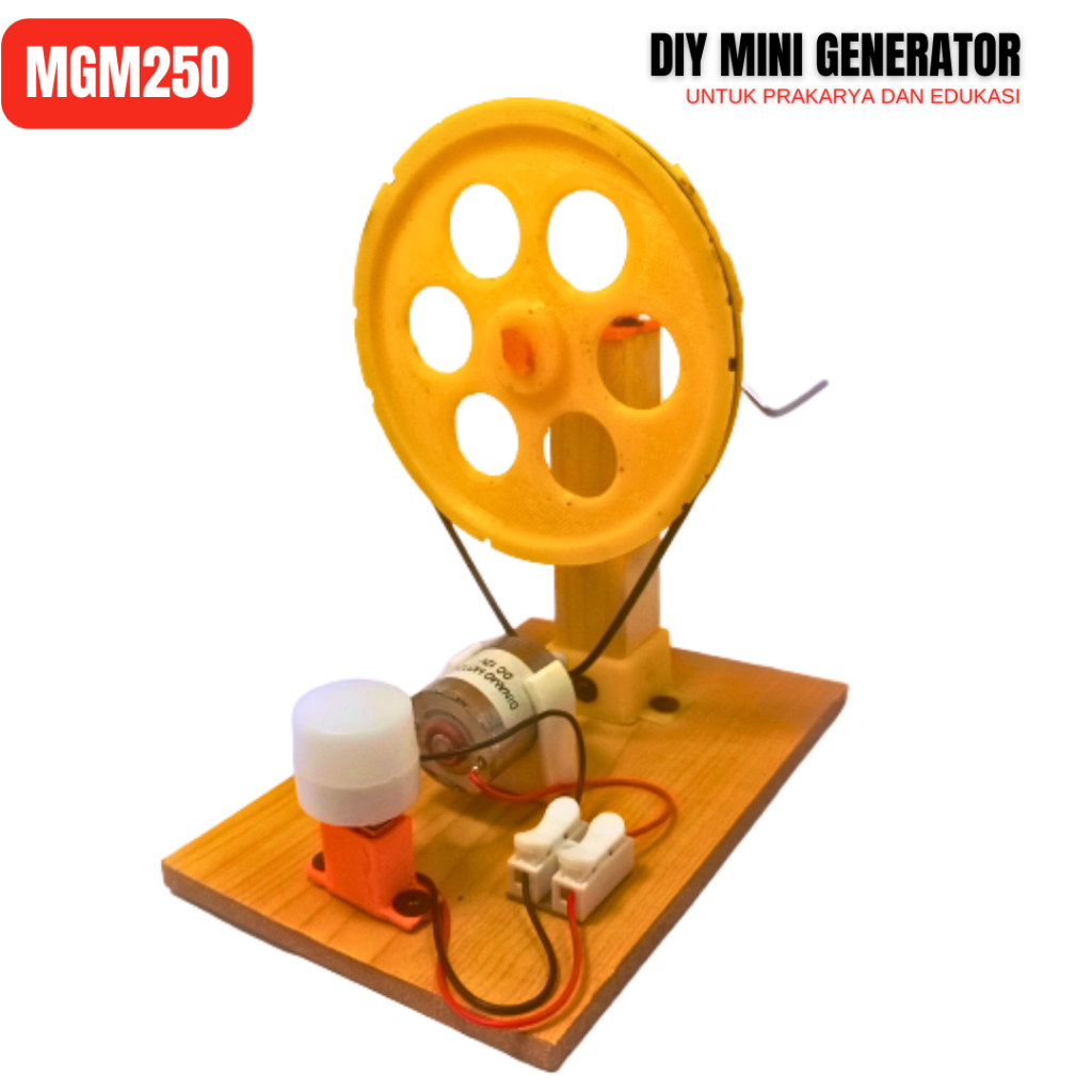 MAINAN EDUKASI ANAK RAKIT DIY GENERATOR LISTRIK PENGHASIL LISTRIK MINI GENERATOR KIT EDUKASI SAIN