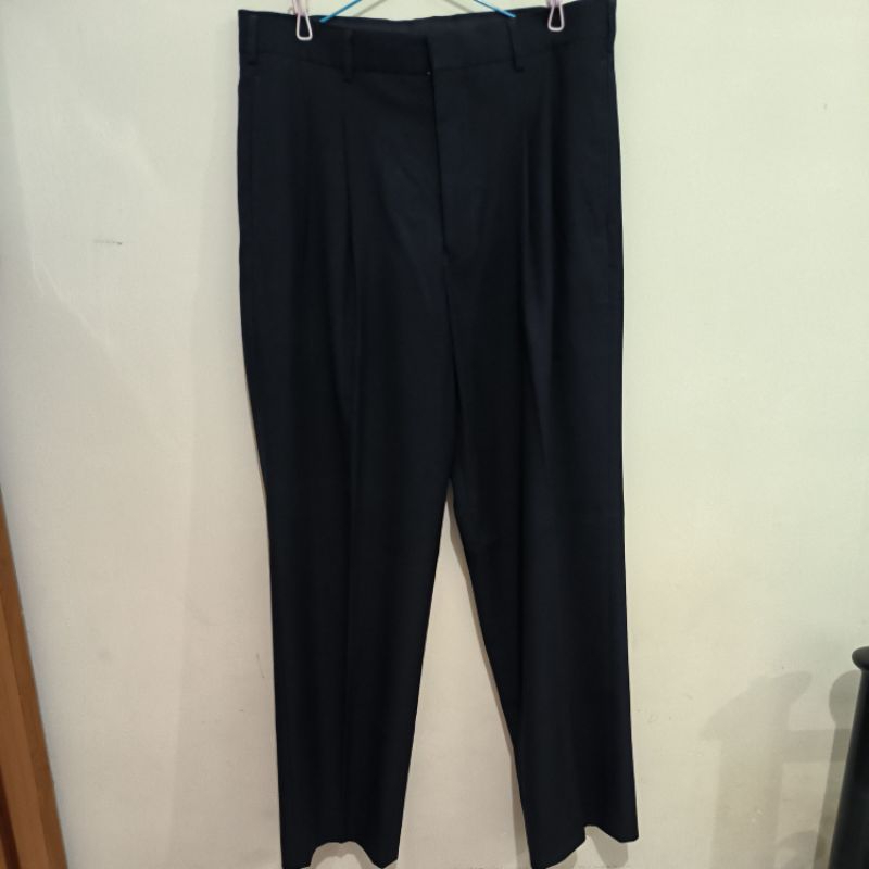 celana bahan pria HOWTEN SZ 32 hitam pekat