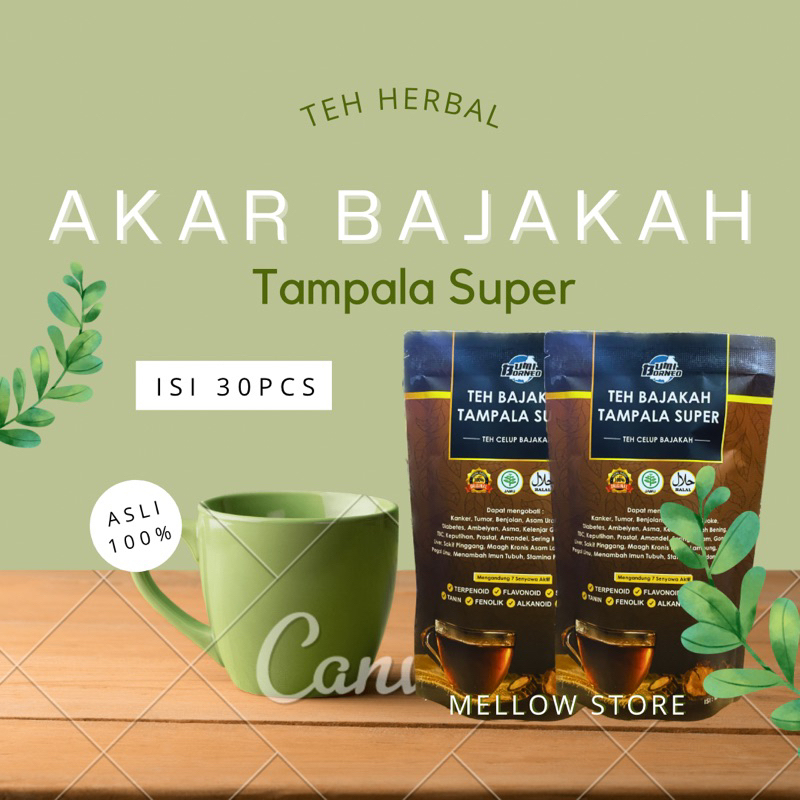 

Teh herbal akar bajakah tampala super asli 100% isi 30pcs