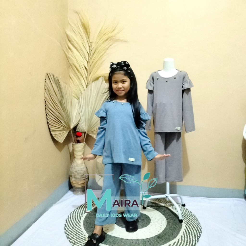 One set knit baju anak perempuan