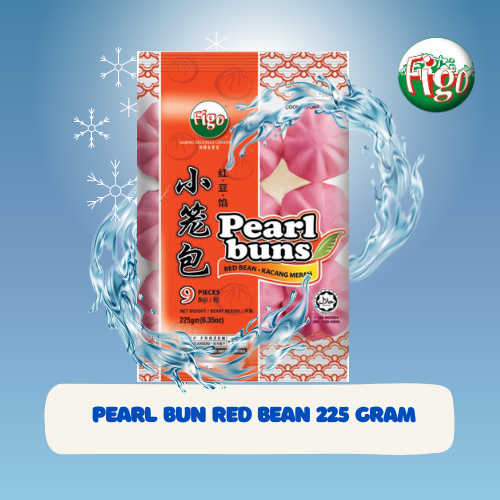 

PEARL BUN RED BEAN 225 GR | FIGO | BAKPAO | FROZEN FOOD (BUY 1 GET 1 )