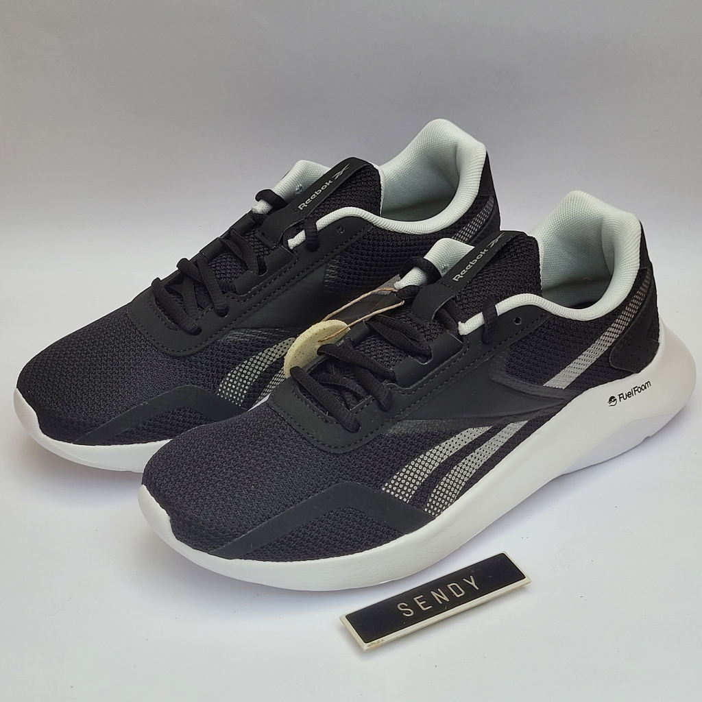 Reebok Womens EnergyLux 2.0 Original GV8330 Black Silver Grey Sepatu Olahraga Running Lari Sekolah W