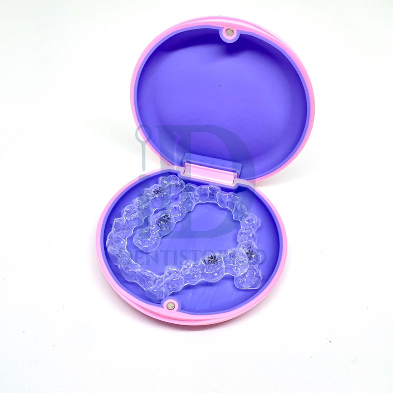 Denture Box Invisalign No Mirror Tempat Retainer Gigi Kawat Kotak Penyimpanan Kawat Gigi Retainer
