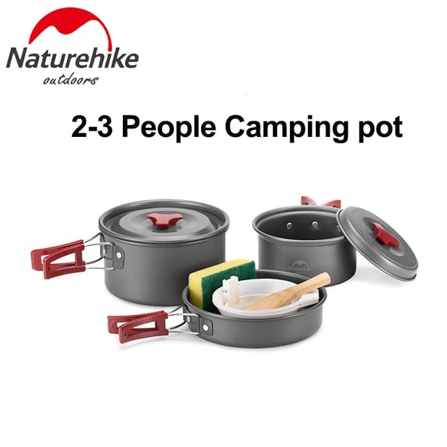 Cooking set naturehike 2-3P NH15T203-G alat masak camping piknik