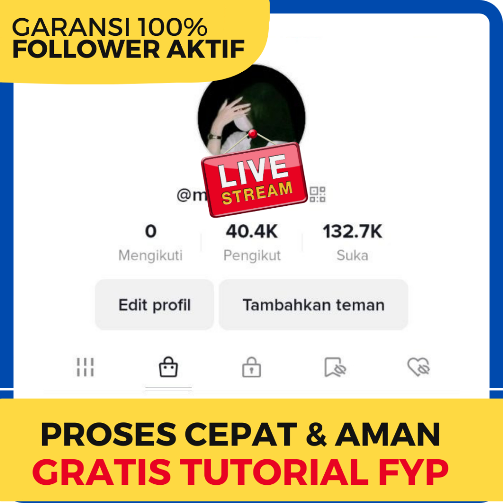 Akun Tiktok Affiliate Fresh Followers Indo Murah Untuk Jualan 26k - 30k