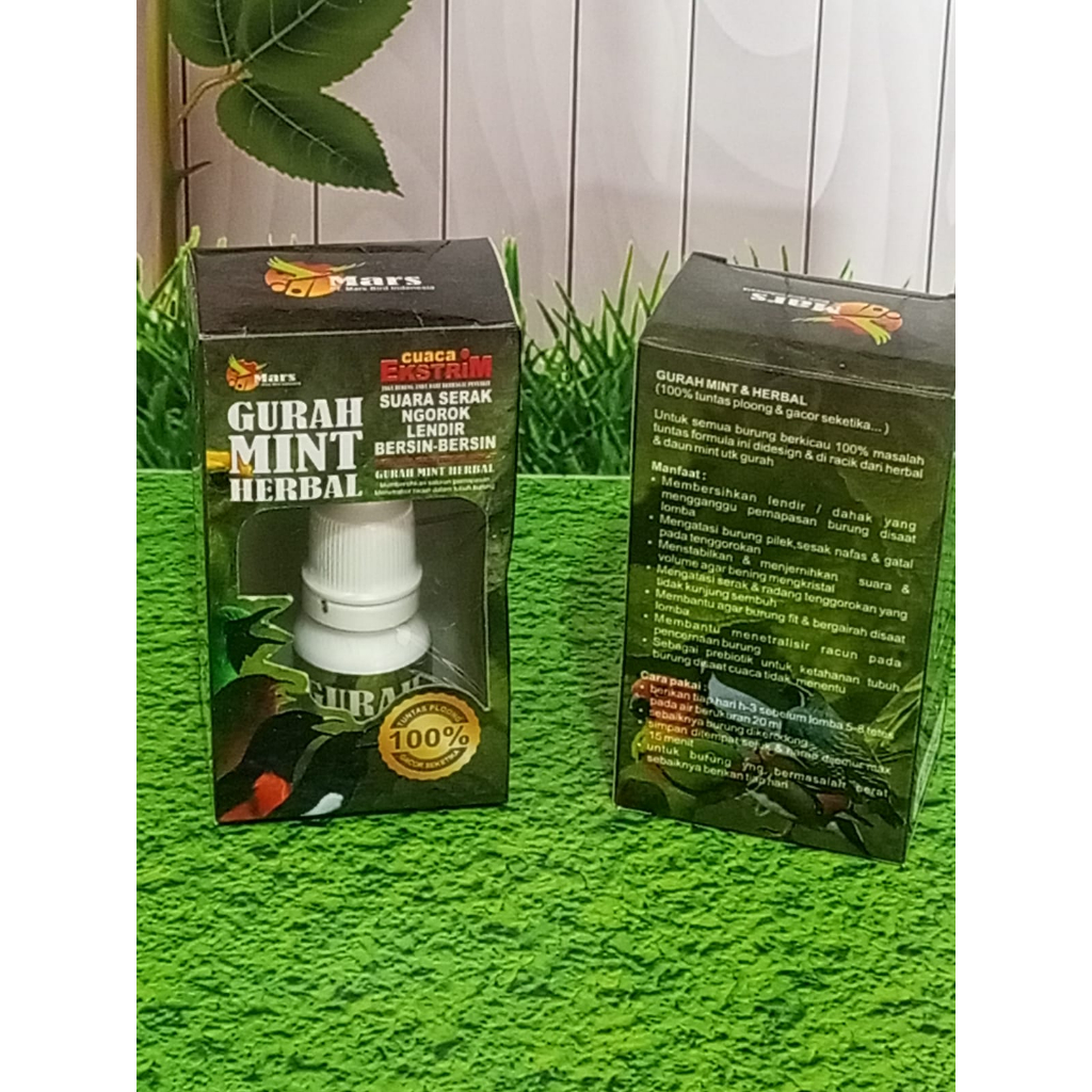 GURAH HERBAL MINT, OBAT BURUNG (SERAK)