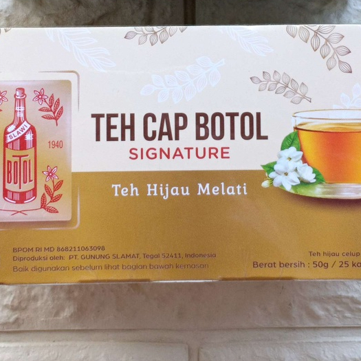 

2 BUNGKUS MURAH TEH CAP BOTOL SIGNATURE/TEH HIJAU MELATI ISI 25'S