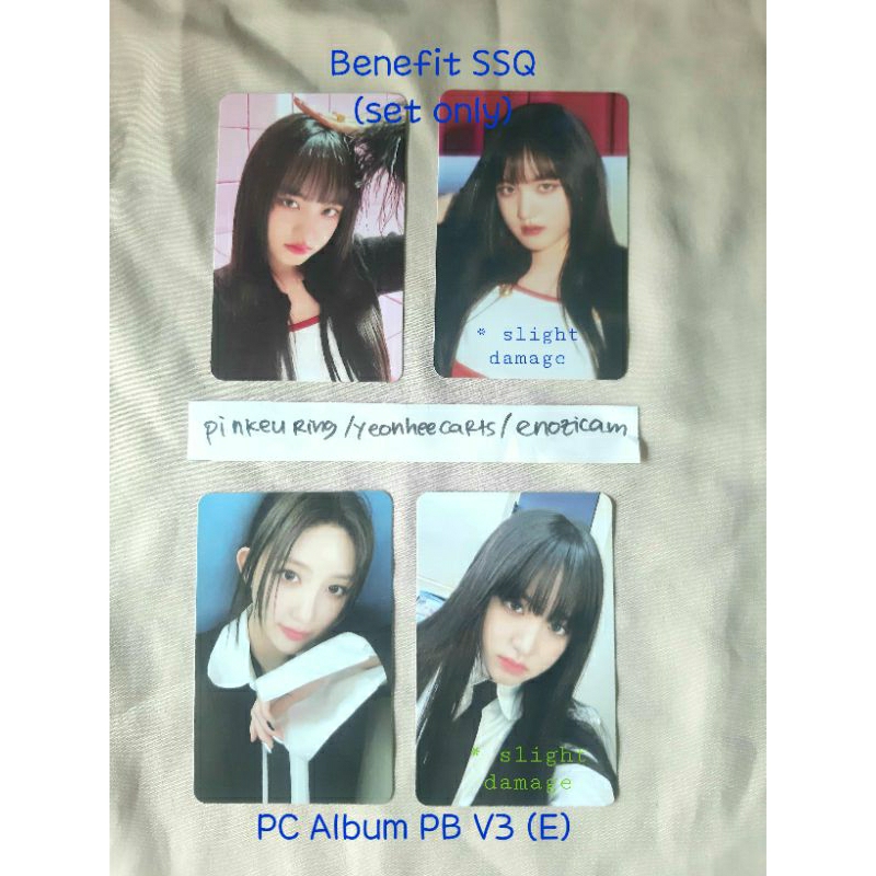 IVE photocard dari I've Ive / I AM album PB V3 E LIZ GAEUL pc set benefit Starship Square SSQ