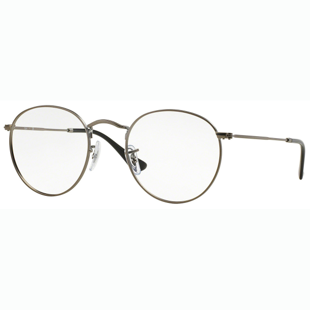 Ray-Ban Frame Round Metal RX 3447V 2620 50 Matte Gunmetal