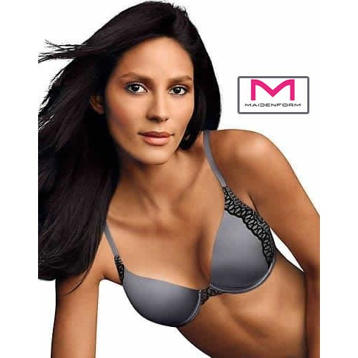 BRA FULL CUP BONPRIX NATURAL BOOST DEMI BRA GREY LACE SAMPING SIZE 44DD / 44E (DD100 / E100) - FULL 