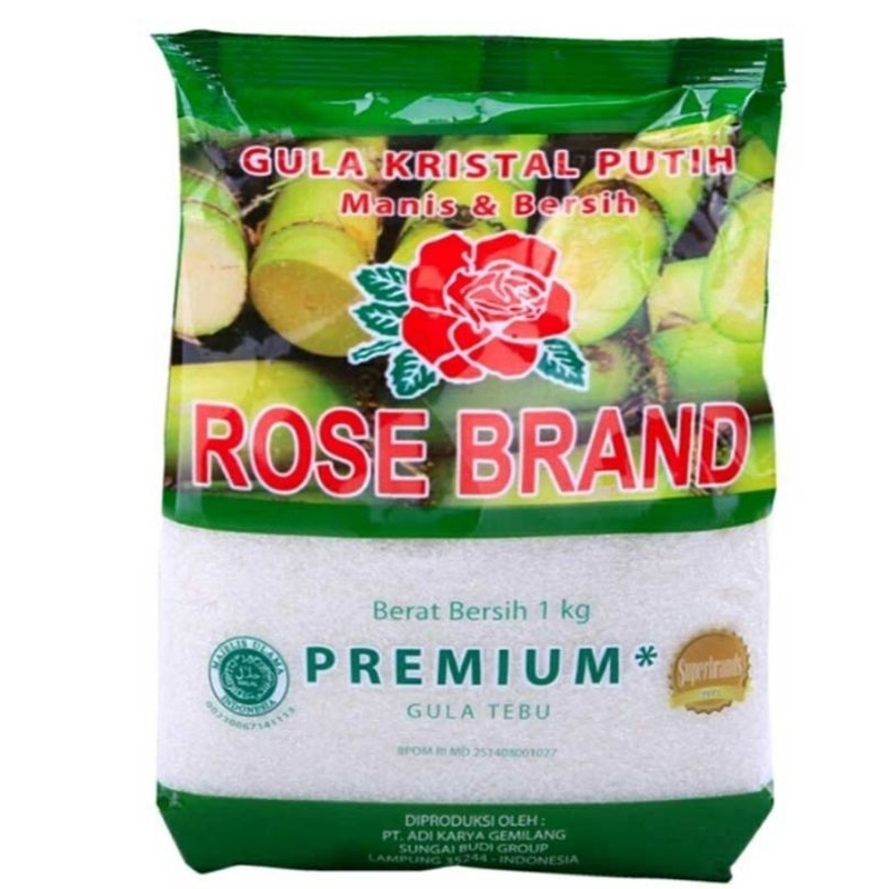 

ROSE BRAND Gula Pasir Kristal Putih Premium 1 kg