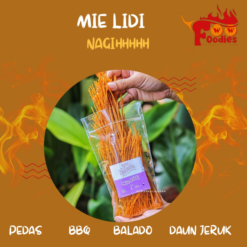 

(100GR) MIE LIDI / MIE LIDI SOLO / MIE LIDI PEDAS BALADO BARBEQUE ASIN/BITING JADUL/BITING SD