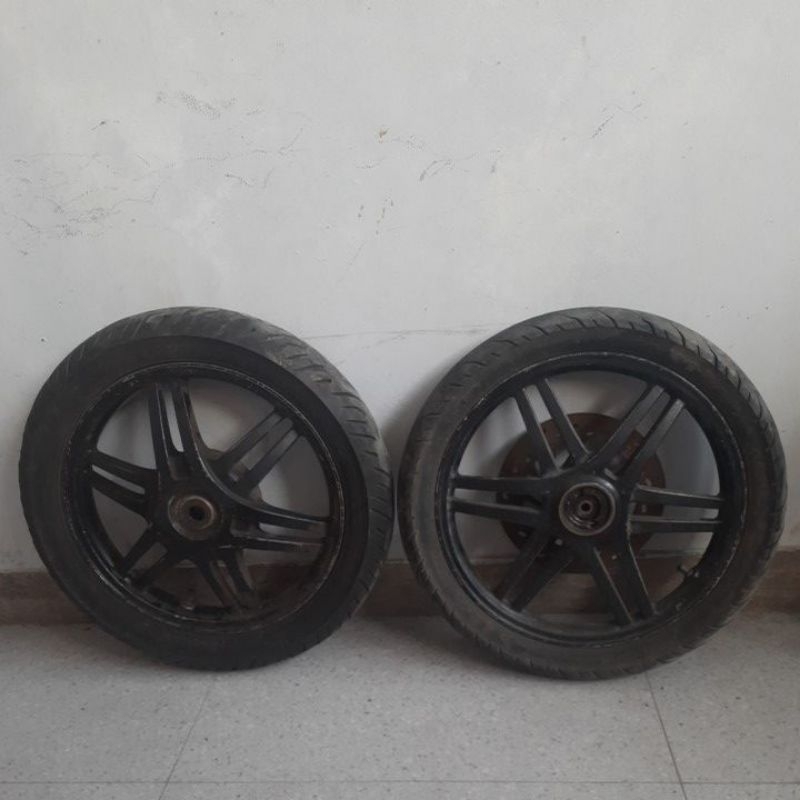 Velg Spin as besar set depan belakang ori copotan