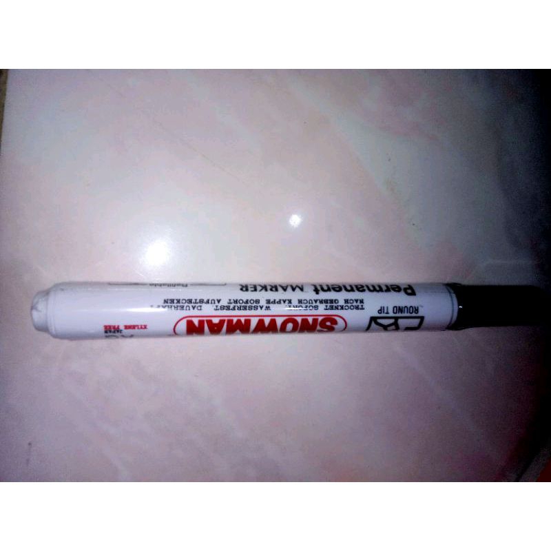 

Spidol Permanent Hitam Snowman 1 pcs