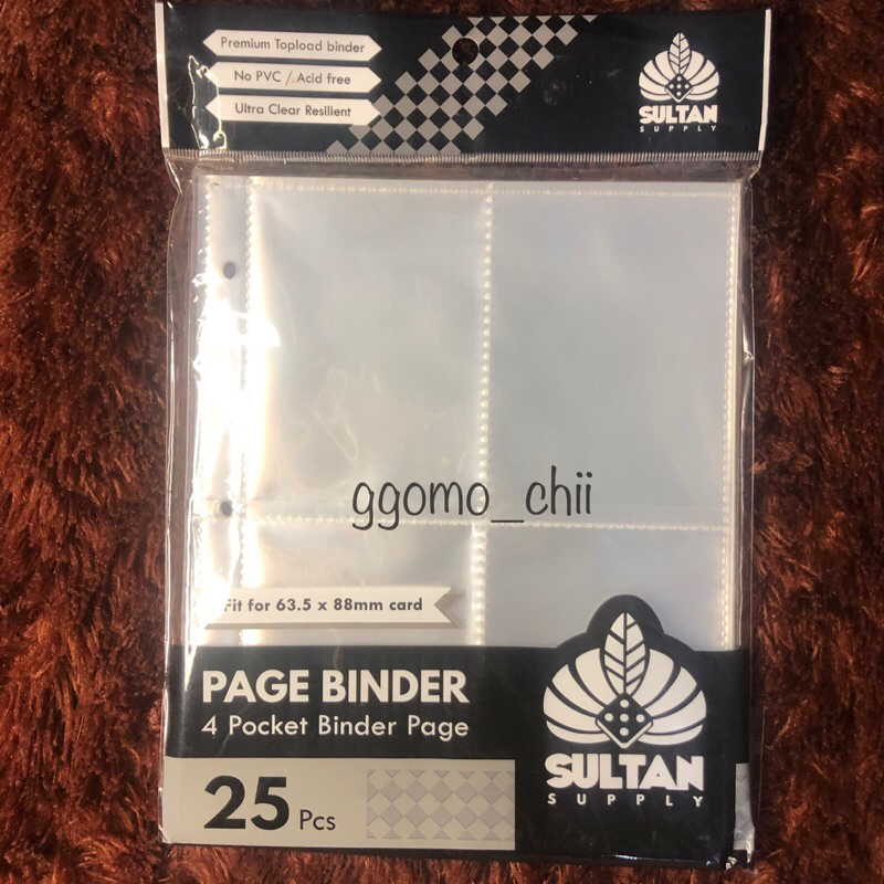[Ready] Sleeve sultan supply a5 4p page binder 4 pocket one sided