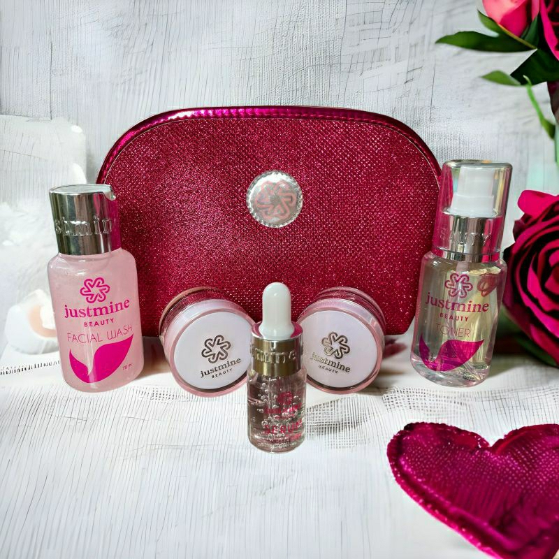 JUSTMINE BEAUTY PAKET GLOW | NORMAL free Parfum Justmine ( tidak berlaku pembelian kelipatan)