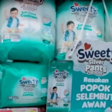 Sweety Silver Pants M46 L40 XL34 | PEMPERS SWEETY SILVER PANTS | PEMPERS CELANA SWEETY SILVER PANTS 