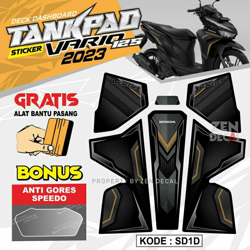 Sticker Deck Dashboard New Vario 125 tahun 2023 - Sayap Motor