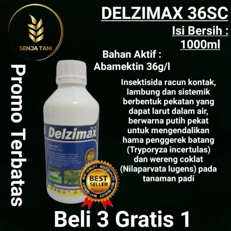 Insektisida Delzimax new 36 Sc /1liter/beli 3 gratis 1