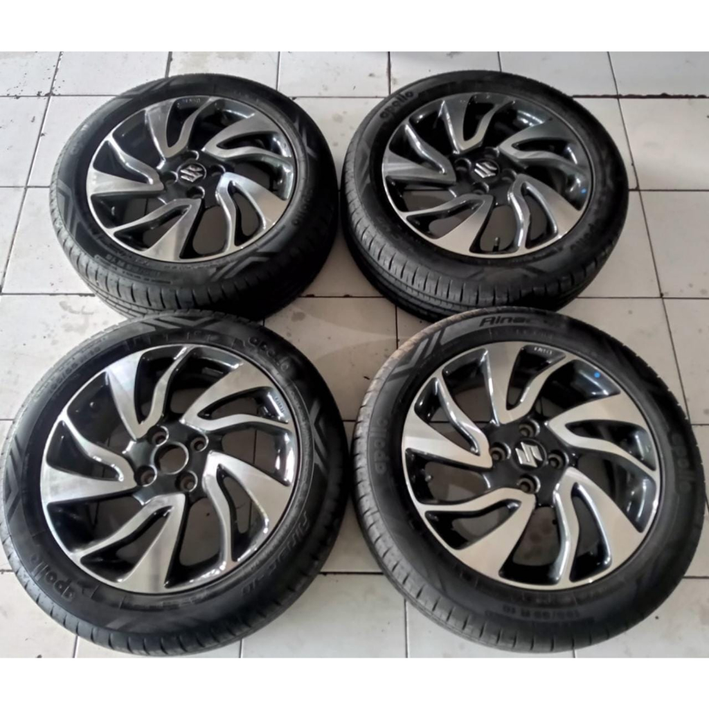 Velg Mobil Bekas Ring 16 STD SUZUKI BALENO R16 4X100 BAN 195-55 R16