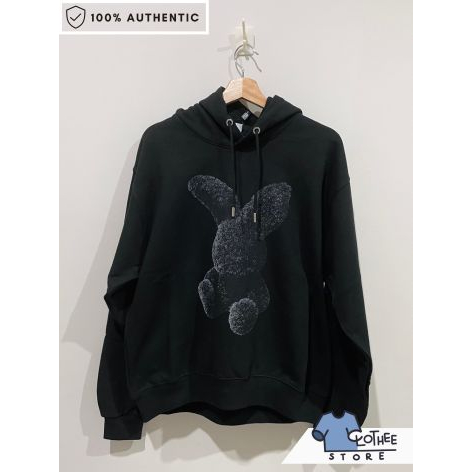 ADLV FUZZY RABBIT BLACK HOODIE