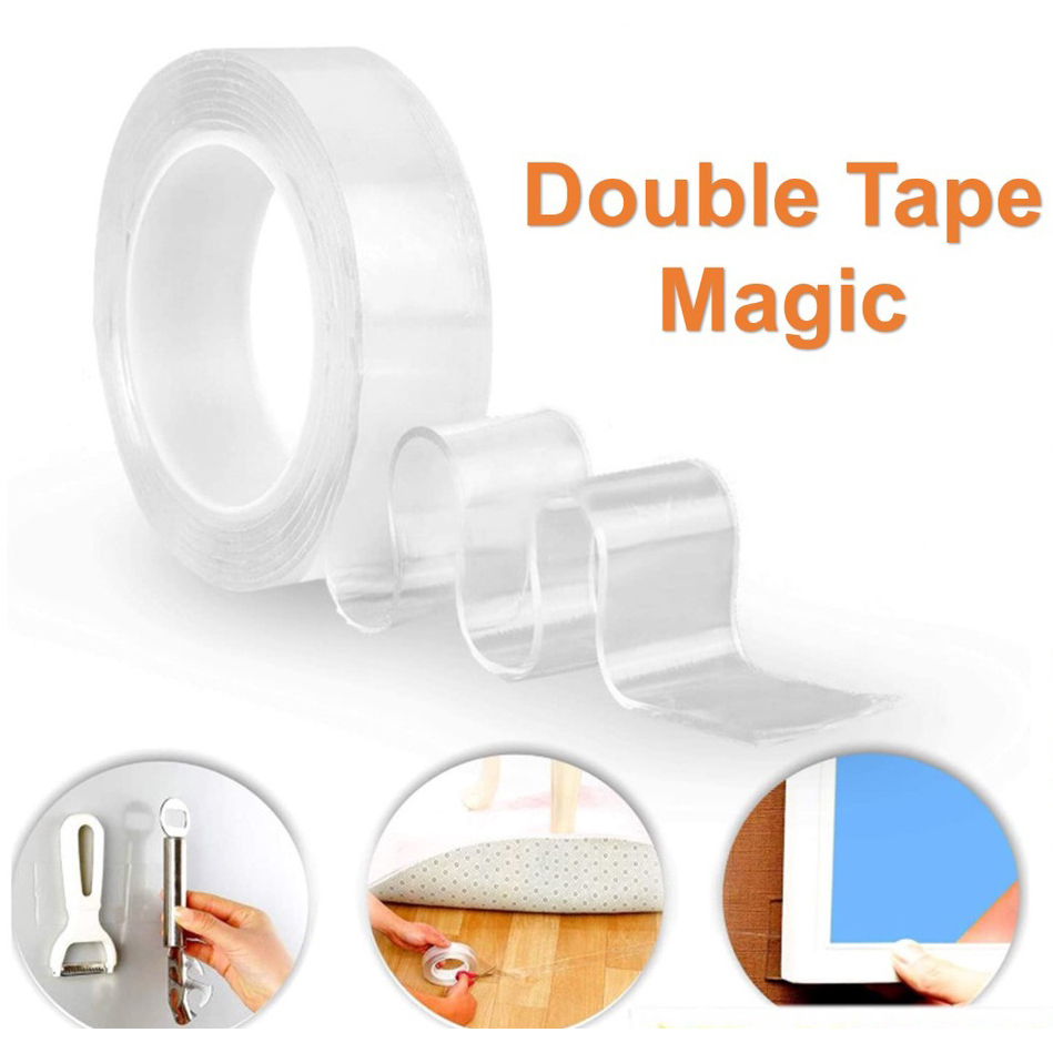 

DOUBLE TAPE NANO BENING TRANSPARAN 1M NANO TAPE 1 METER DOUBLE TAPE AJAIB ISOLASI BENING