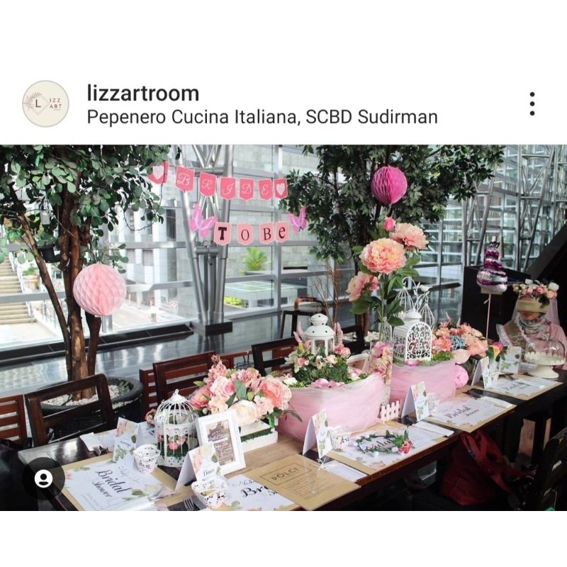 Table Setting | Dekorasi Table | Bridal Shower | Ulang Tahun | Decoration Party- Paket Spring