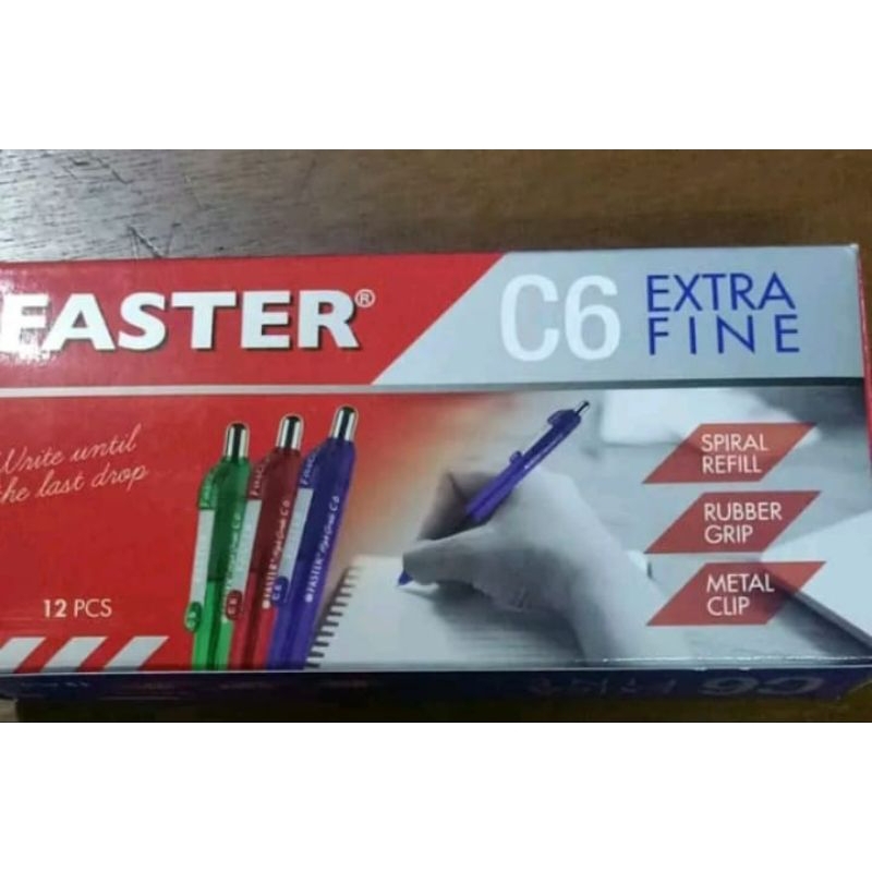 

pulpen faster c6/pulpen faster cetek hitam-biru